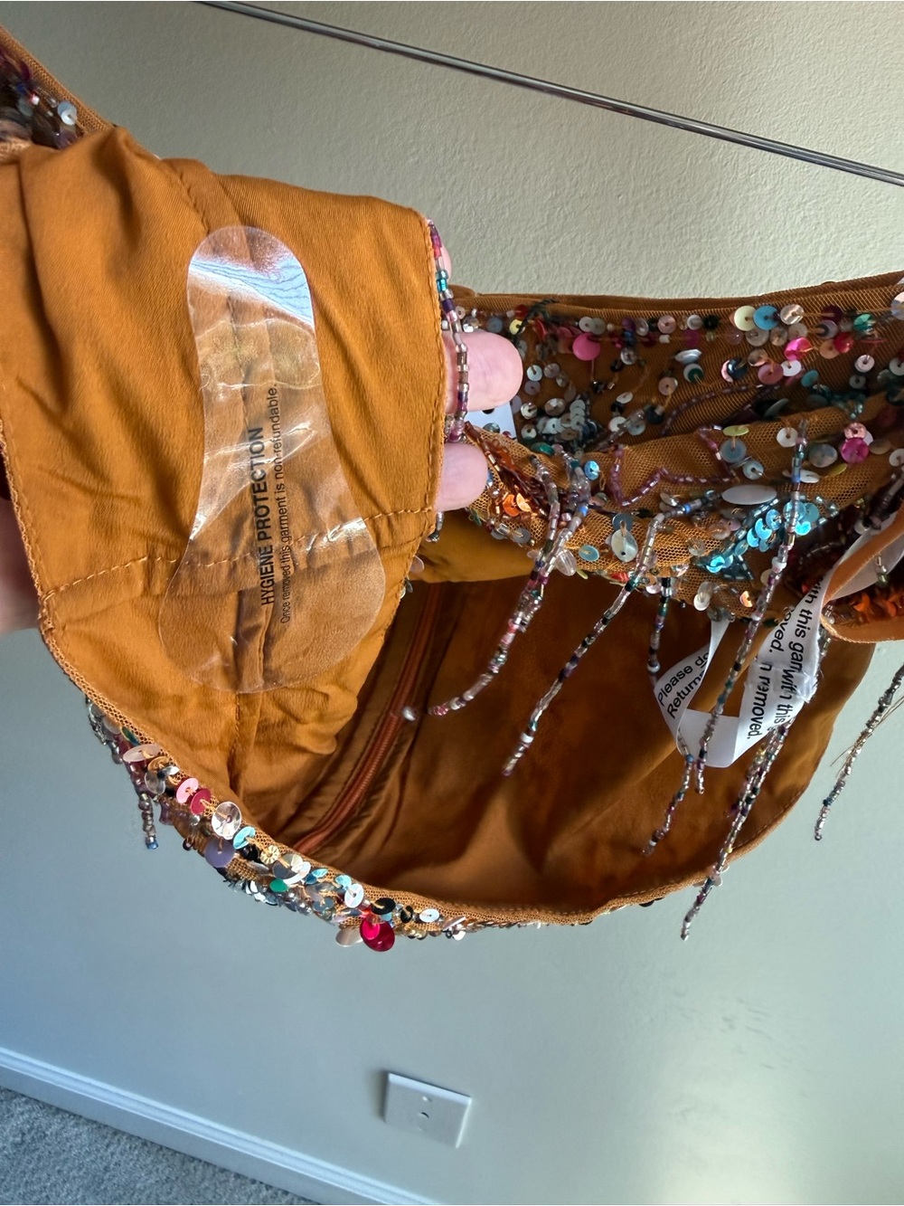 Nasty Gal Beaded Fringe Star Embellished Tassel Booty Shorts - Picture 5 of 7